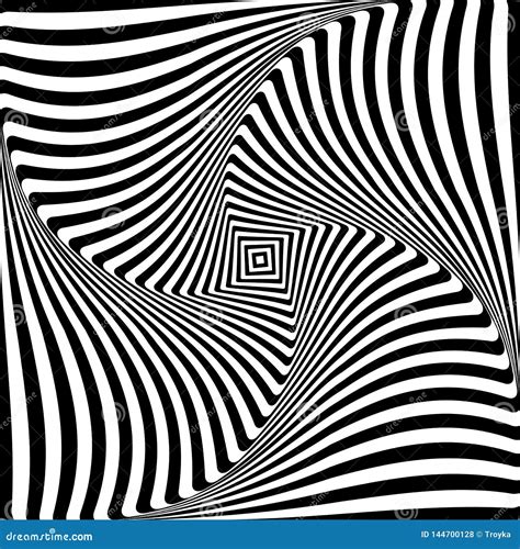 Rotation Movement Illusion. Abstract Op Art Backgr Vector Illustration | CartoonDealer.com #37447490