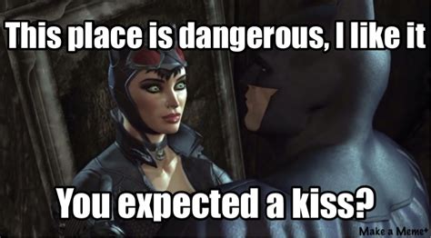 Batman And Catwoman Meme (Arkham City) by UnitySpectre on DeviantArt