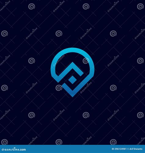 Abstract Land Map Pointing Logo Icon Ideas Stock Vector - Illustration of branding, design ...