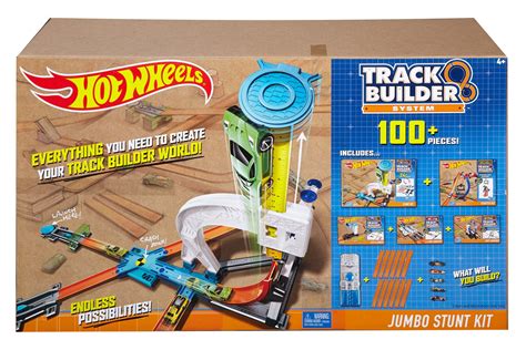 Hot Wheels Track Builder Ultimate Jumbo Stunt Kit NEW