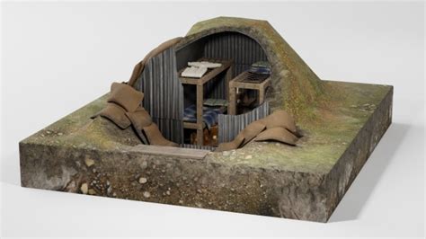 3D Anderson Shelter Model: WW2 in Augmented Reality (AR)