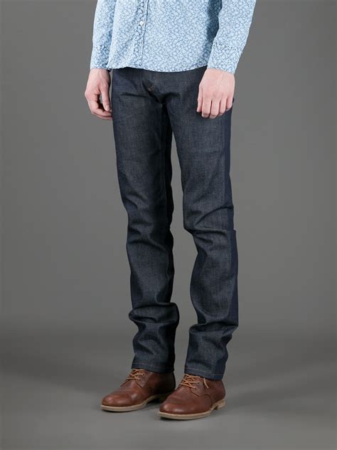 A.P.C. New Standard Jeans in Blue for Men - Lyst