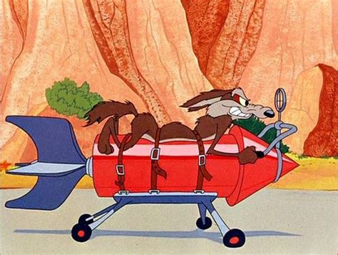 Wile E. Coyote Pursues Road Runner: The End | Coyote, Looney tunes characters, Road runner