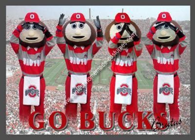 Coolest Homemade Ohio State Buckeye Brutus Mascot Costume 3