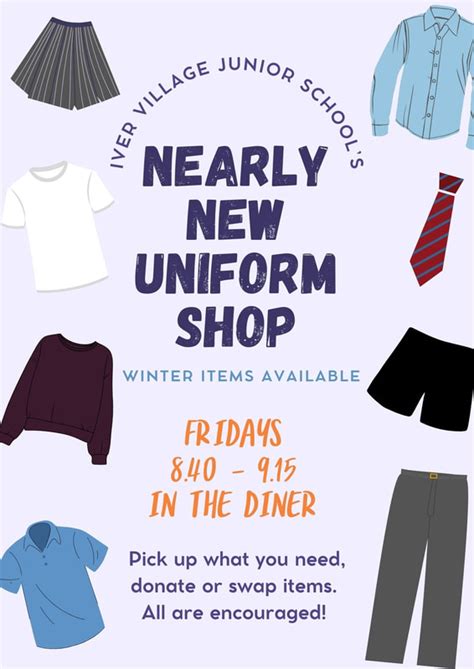 Nearly New Uniform Shop! - The Iver Village Junior School