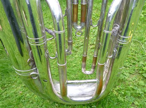 Silver B-flat Tuba for sale