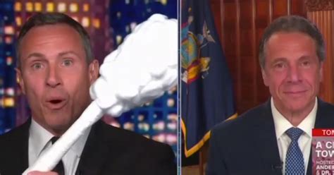 Watch: CNN's Cuomo plays with giant swabs instead of questioning brother's COVID response