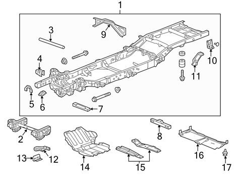 Chevrolet Tow eye. Tow hook BRACKET. 2WD, chrome. 4WD - 22858893 | GM ...