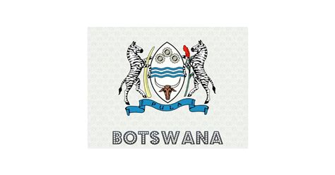 Botswana Coat of Arms Postcard | Zazzle