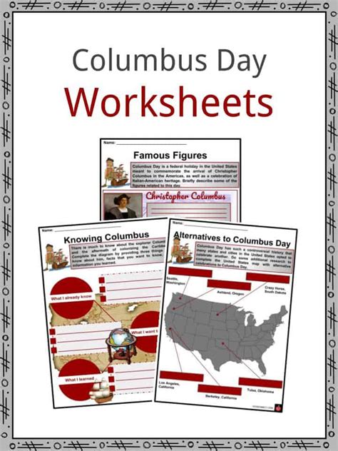 Columbus Day Facts, Worksheets & Historical Significance For Kids