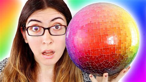 Doing the 3D Rainbow Sphere Jigsaw Puzzle - YouTube