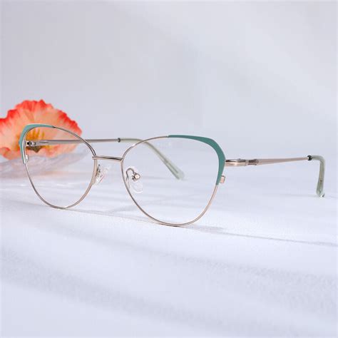 Crystal Cat Eye Green Glasses - Aoolia.com