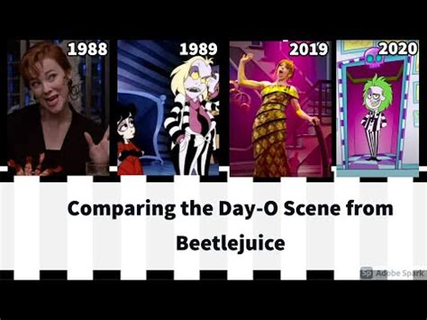 Comparing The Day-O Scene from Beetlejuice. | Beetlejuice, Scene, Over the years