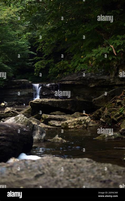 Waterfall at McCormick's Creek State Park, Indiana Stock Photo - Alamy