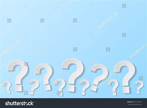 Question Marks On Blue Background Vector Stock Vector (Royalty Free ...