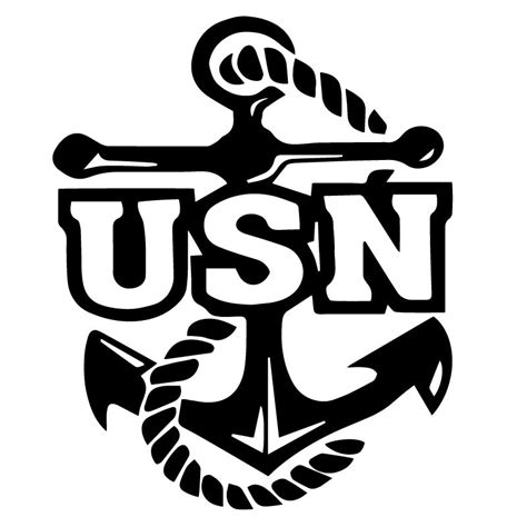 USN Anchor Symbol Navy Logo Decal Sticker – Decalfly