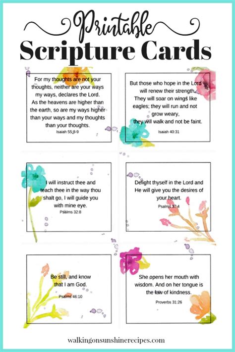 FREE Printable Scripture Cards Perfect for Mother's Day