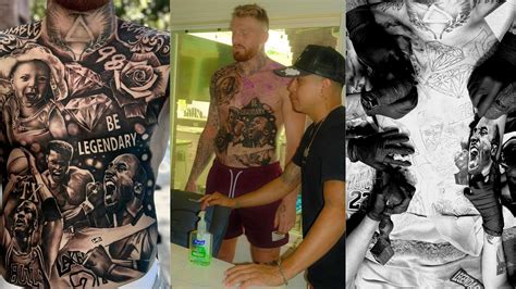 IN PHOTOS: Maxx Crosby shows off stunning front panel tattoo with Kobe Bryant, Michael Jordan ...