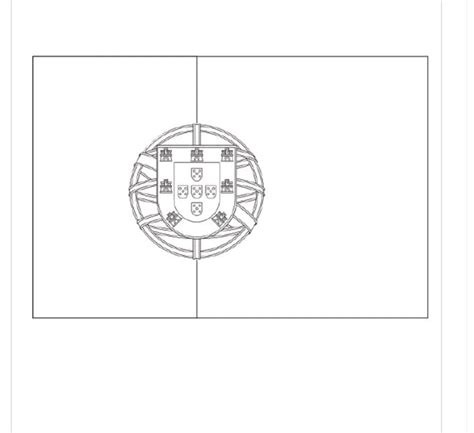 Printable Portugal Flag coloring page - Download, Print or Color Online for Free