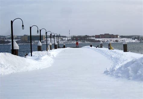 Winter and Snowy Waterfront in Halifax, Nova Scotia image - Free stock photo - Public Domain ...