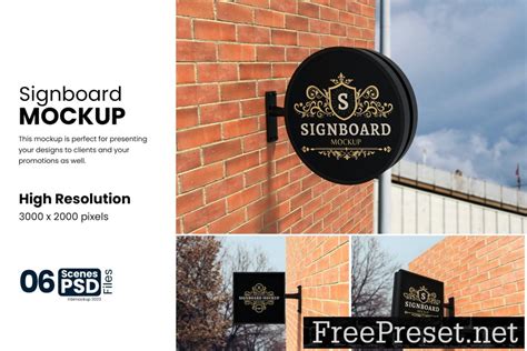 Sign Board Mockup HN2Z9RA