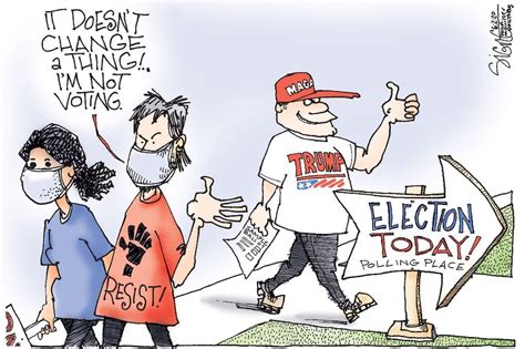 Political Cartoon: Don’t vote. Elect Trump!