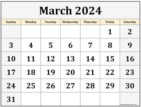 March 2024 Blank Calendar Pages - Rori Wallis