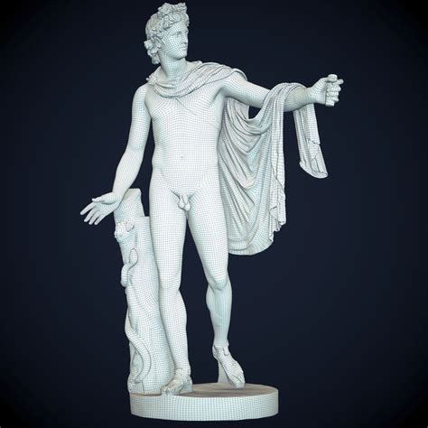 3D Statue Apollo Belvedere - TurboSquid 1327651