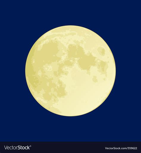 Full moon Royalty Free Vector Image - VectorStock