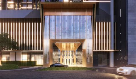 condominium entrance design | Condominium entrance, Facade architecture ...