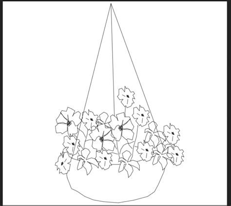 Hanging flower basket for house garden cad block design dwg file - Cadbull