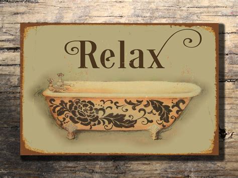 BATHROOM SIGN Bathroom Sign-Vintage style by ClassicMetalSigns