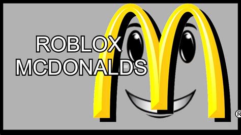 ROBLOX MCDONALDS - YouTube