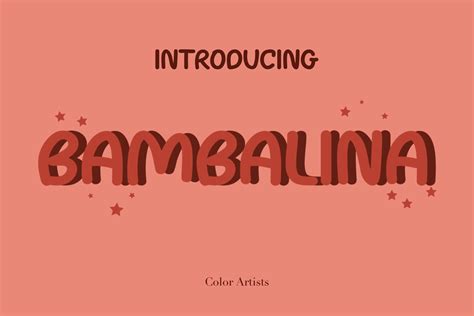 Bambalina Font by MyFontsShop · Creative Fabrica