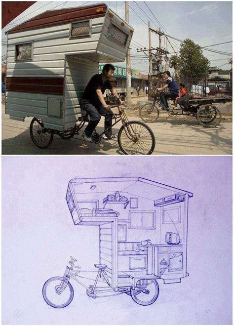 If Fuel gets too costly there's always the Camper Bike | Tiny trailers ...