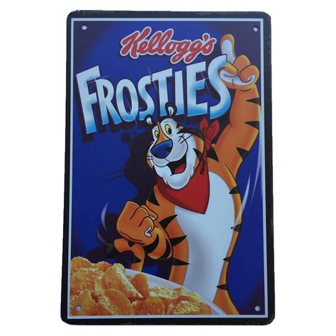 Kelloggs Frosties Tin Sign 30x20cm - Kidscollections