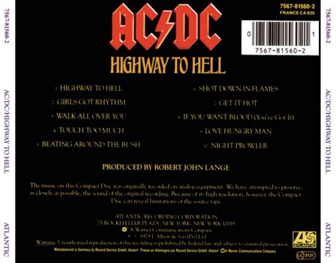 Classic Rock Covers Database: AC/DC - Highway to Hell (1979)