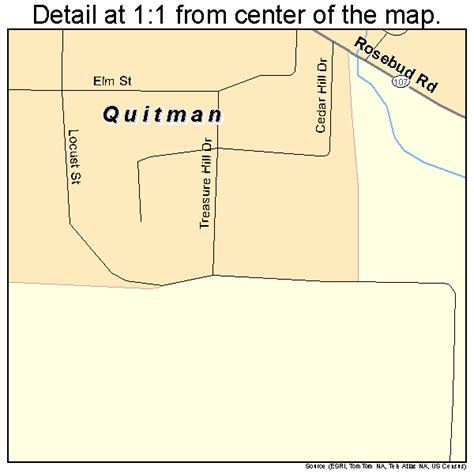 Quitman Arkansas Street Map 0557950