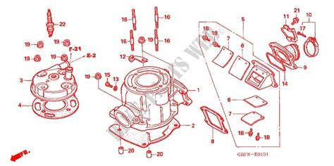 CYLINDER HEAD (CR85R'05,'06/RB'05,'06) for Honda CR 85 R BIG WHEELS ...