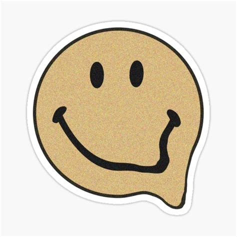 "warped smiley face" Sticker by bffeot | Redbubble