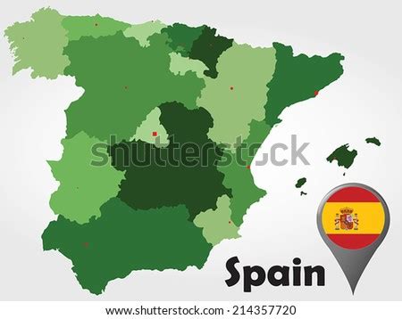 Green Spain Map Regions Stock Photos, Green Spain Map Regions Stock ...