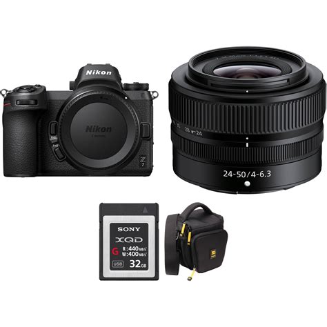 Nikon Z7 Mirrorless Camera with 24-50mm Lens and Accessories Kit