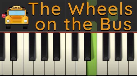 Easy Piano Tutorial: The Wheels on the Bus with free sheet music Chords - Chordify