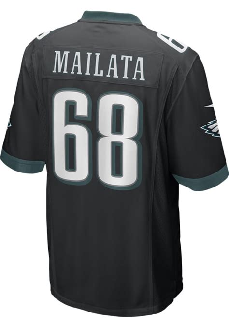 Jordan Mailata Philadelphia Eagles HOME GAME Jersey - Black