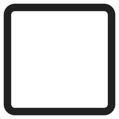 White Large Square Icon | FluentUI Emoji Mono Iconpack | Microsoft