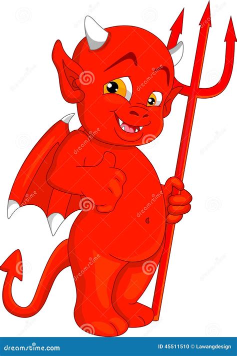 Petit diable illustration de vecteur. Illustration du mascotte - 45511510