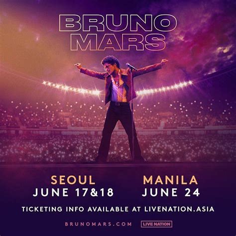 Bruno Mars Philippines and South Korea Concert 2023: Tickets, price ...