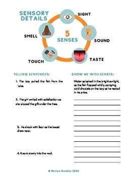 sensory details worksheet - making sense of sensory details worksheet education com - trytonewsite