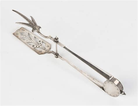 Large Sterling Silver Tongs | Cottone Auctions