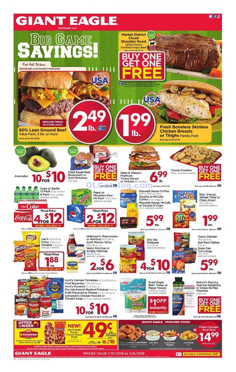 Giant Eagle Weekly Ad Mar 26 - Apr 1, 2020 Sneak Peek Preview